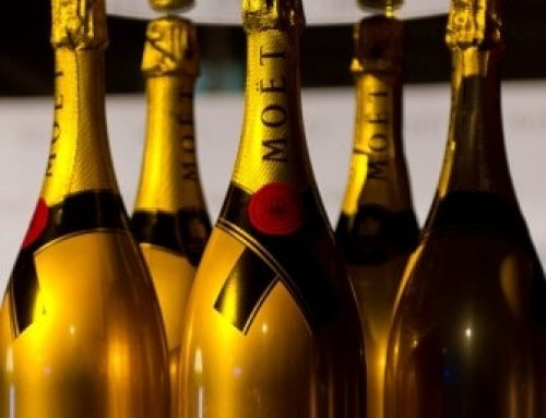 Moet & Chandon Champagne bottle display