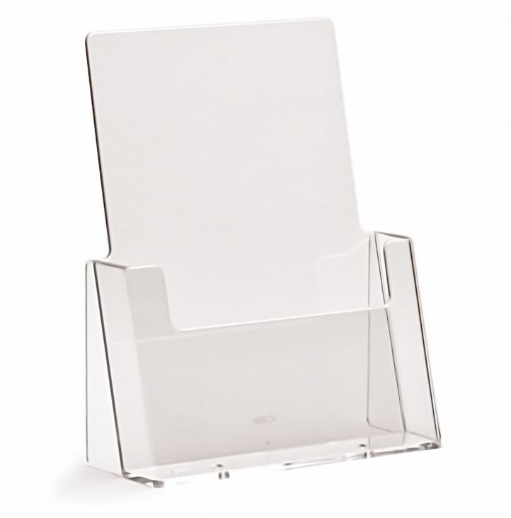 WSJF A5 5 Layers Leaflet Holder Versatile Clear Plastic Display Stand Brochure Holder Magazine Rack Suitable For Wall Or Desktop 
