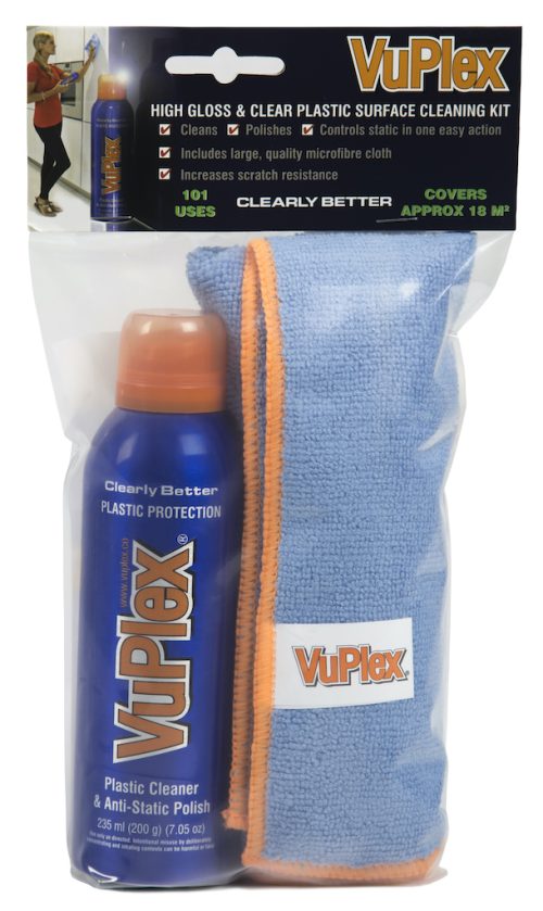 plastic cleaner and polish cloth