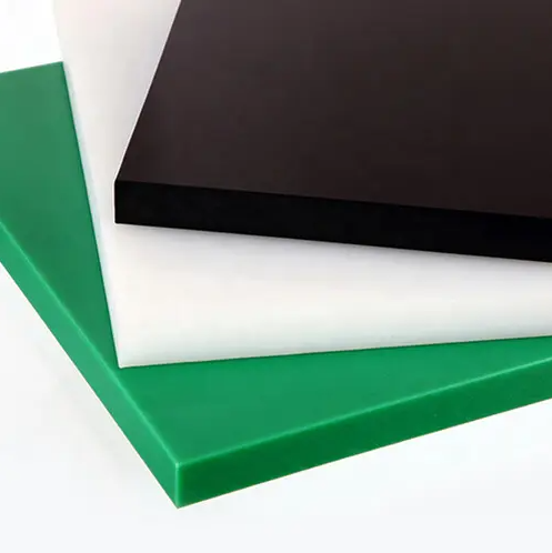 Green Natural and black UHMWPE sheets